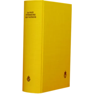 La paix intérieure des nations