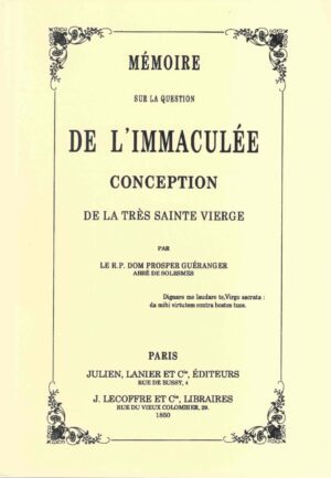 Mémoire sur la question de l'Immaculée Conception